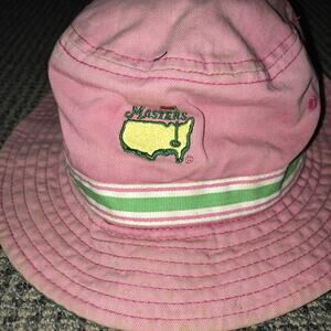 The Masters Pink Youth Bucket Logo Hat
